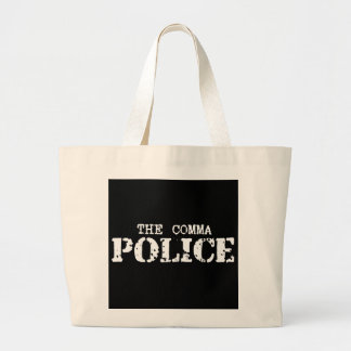 Bolso De Tela Gigante La policía de la coma empaqueta