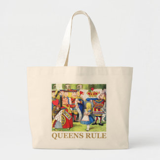 Bolso De Tela Gigante ¡La reina de corazones dice, "regla del Queens! "