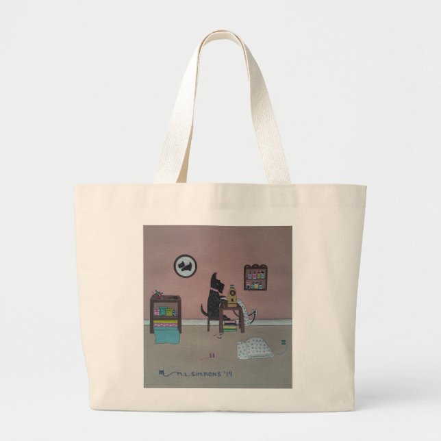BOLSO DE TELA GIGANTE LA SEAMSTRESS (Frente)