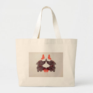 Bolso De Tela Gigante La tinta de la prueba de Rorschach borra la placa