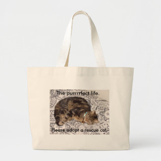 Bolso De Tela Gigante La vida del purrrrfect