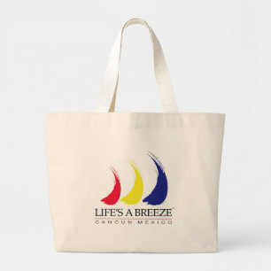 Bolso De Tela Gigante La vida es un Breeze®_Paint-The-Wind_Cancun