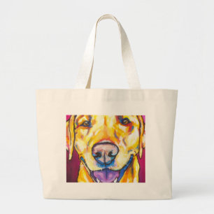 Bolso De Tela Gigante Labrador amarillo 1