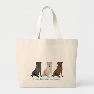Bolso De Tela Gigante Labradores Retriever - 3 Colores para Amar