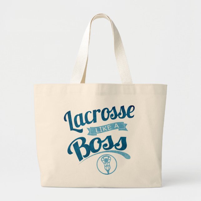 Bolso De Tela Gigante lacrosse como Boss (Frente)