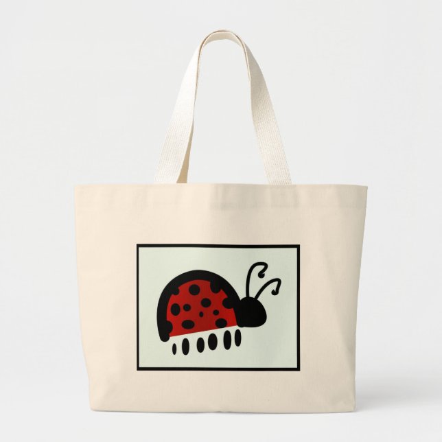 Bolso De Tela Gigante Lady bug (Frente)