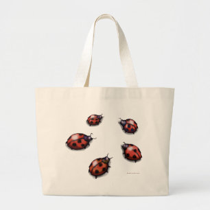 Bolso De Tela Gigante Ladybugs