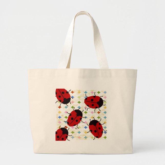 BOLSO DE TELA GIGANTE LADYBUGS (Frente)
