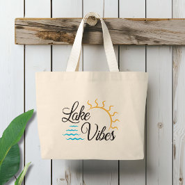 Bolso De Tela Gigante Lago Vibes