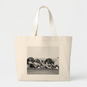 Bolso De Tela Gigante Lansburg que baña a chicas: 1922