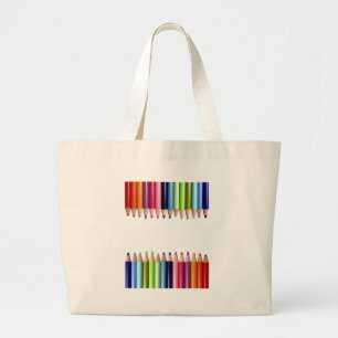 Bolso De Tela Gigante Lápices de Colores