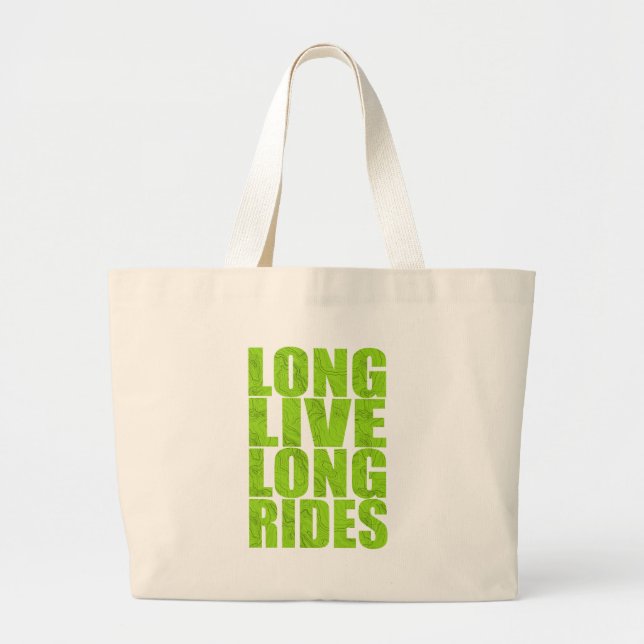 Bolso De Tela Gigante Larga vida a largas jornadas (Topo) (Frente)