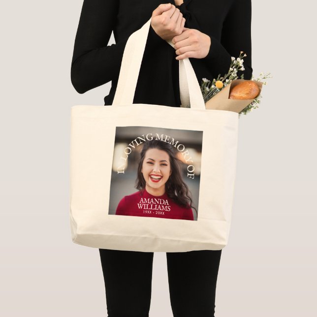 Bolso De Tela Gigante Large Custom Cotton Memorial Tote Bag No Minimum (Anverso (producto))