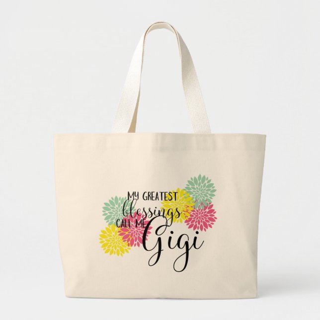 Bolso De Tela Gigante Las bendiciones de Gigi (Frente)