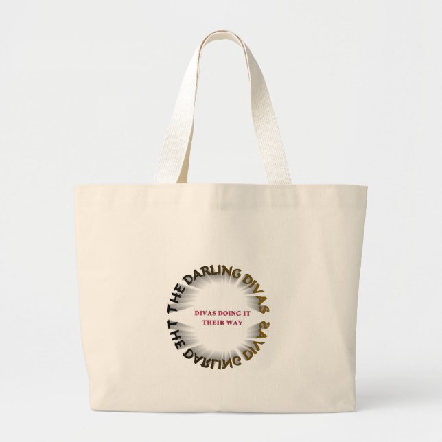 BOLSO DE TELA GIGANTE LAS DIVAS QUERIDAS (Frente)