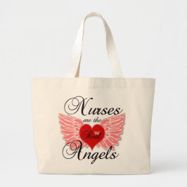 Bolso De Tela Gigante Las enfermeras son los ángeles reales
