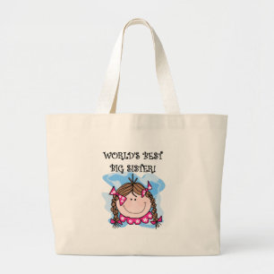 Bolso De Tela Gigante Las mejores camisetas de la hermana grande del