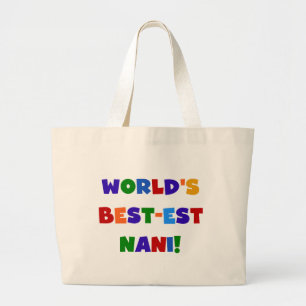 Bolso De Tela Gigante Las mejores camisetas y regalos de Nani de colores