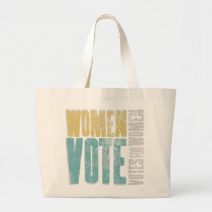 Bolso De Tela Gigante Las mujeres votan Tote/Verde azuladas por el arili