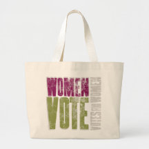 Las mujeres votan Tote / Verde púrpura