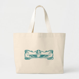 Bolso De Tela Gigante Las sirenas del arte nouveau Aqua