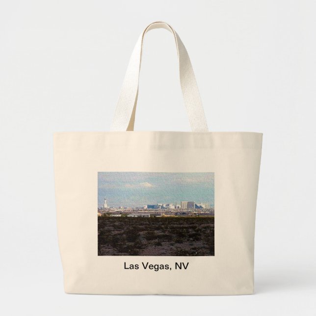 Bolso De Tela Gigante Las Vegas (Frente)