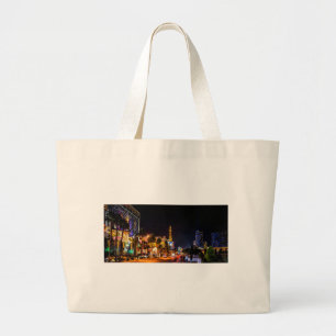 Bolso De Tela Gigante Las Vegas Noches Lights Strip Eiffel Tower Casino