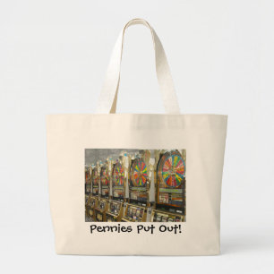Bolso De Tela Gigante Las Vegas Slots/ Pennies sacadas