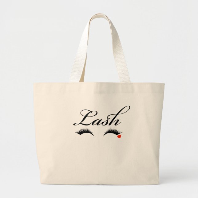 Bolso De Tela Gigante Lash Love Tote Bag (Frente)
