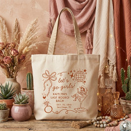 Bolso De Tela Gigante Last Rodeo Disco Cowgirl Bachelorette Party