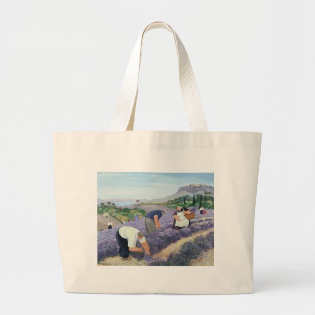 Bolso De Tela Gigante Lavanda (Frente)
