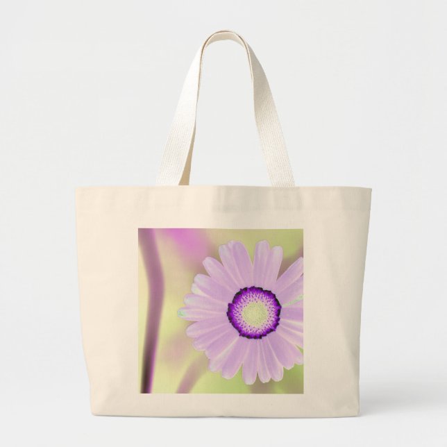 Bolso De Tela Gigante Lavender Daisy Tote Bag (Frente)