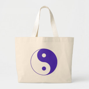 Bolso De Tela Gigante Lavender Purple Yin-Yang