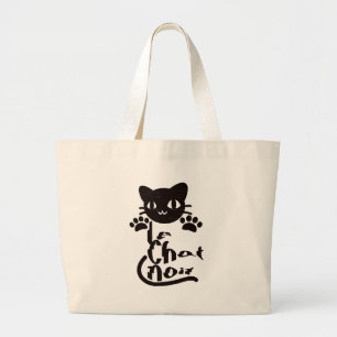 Bolso De Tela Gigante Le Chat Noir