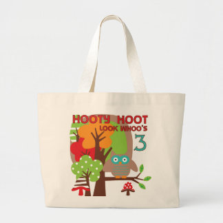 Bolso De Tela Gigante Lechuza 3 camisetas de cumpleaños y regalos