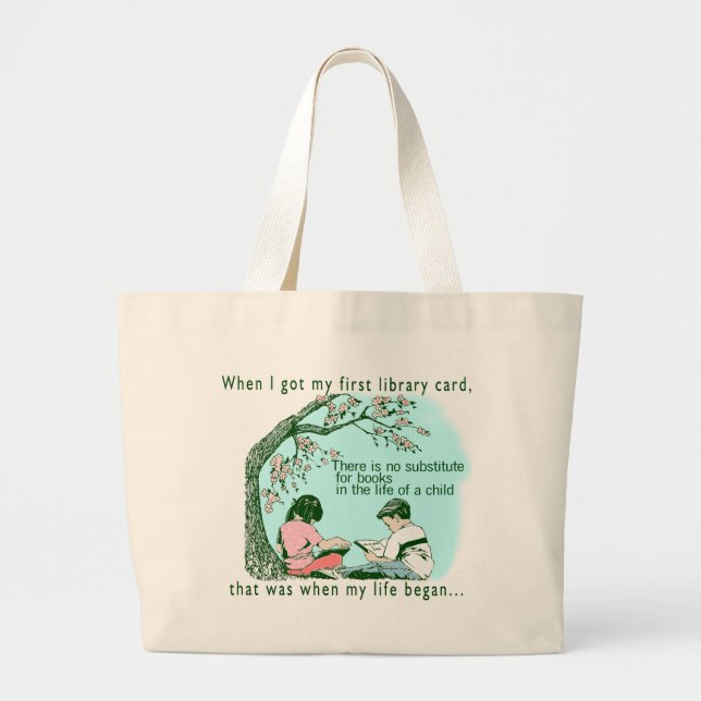 Bolso De Tela Gigante Lectura temprana (Frente)