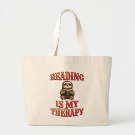 Bolso De Tela Gigante Leer es mi terapia