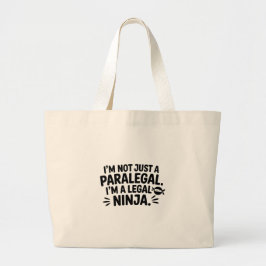 Bolso De Tela Gigante Legal Ninja Paralegal Jumbo Tote | Work