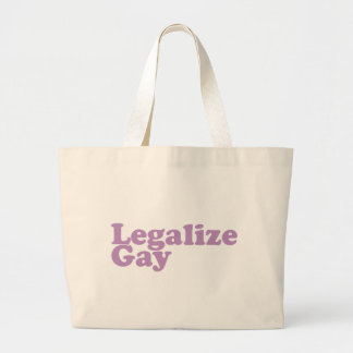 Bolso De Tela Gigante legalice la lavanda gay