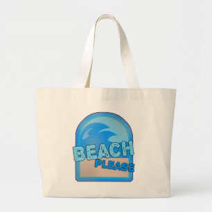 Bolso De Tela Gigante Lema de Recuerdos de verano por la playa