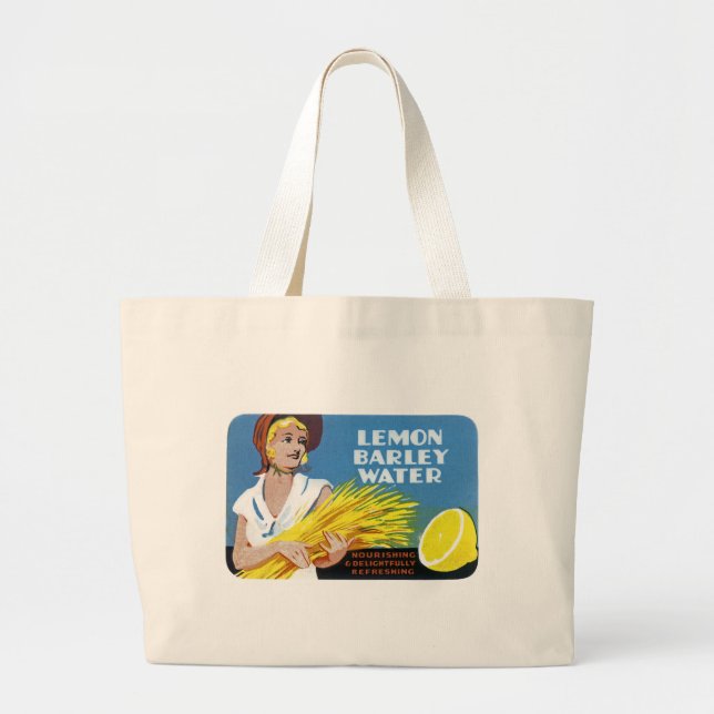 Bolso De Tela Gigante Lemon Barley Water (Frente)