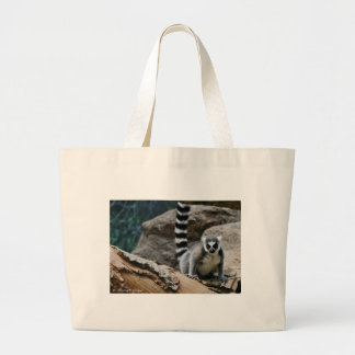 Bolso De Tela Gigante Lemur atado anillo