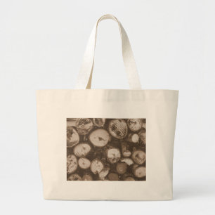 Bolso De Tela Gigante Leña