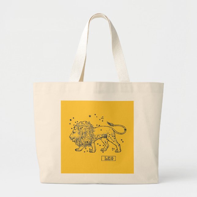 Bolso De Tela Gigante Leo Bag (Frente)