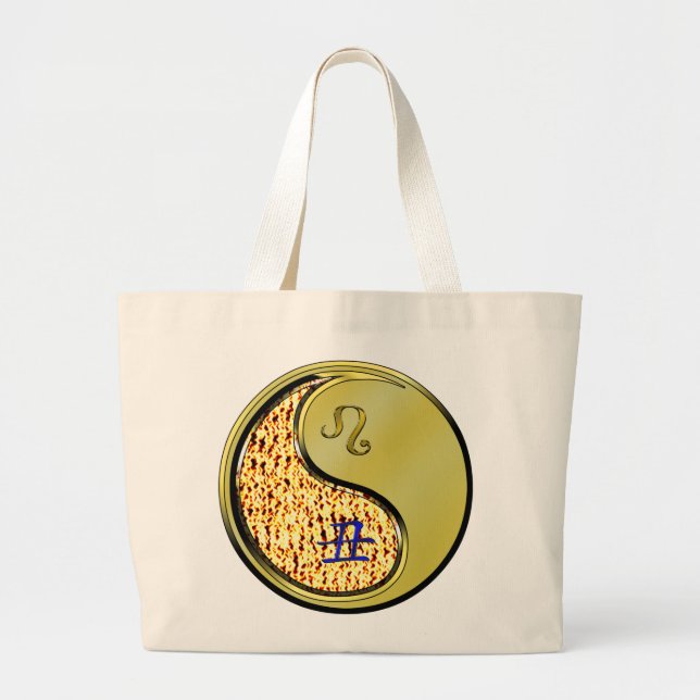 Bolso De Tela Gigante Leo y Ox Metalizado (Frente)