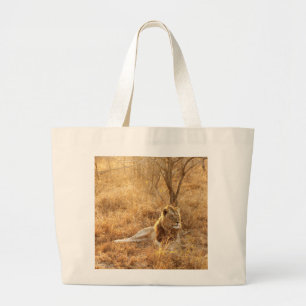 Bolso De Tela Gigante León