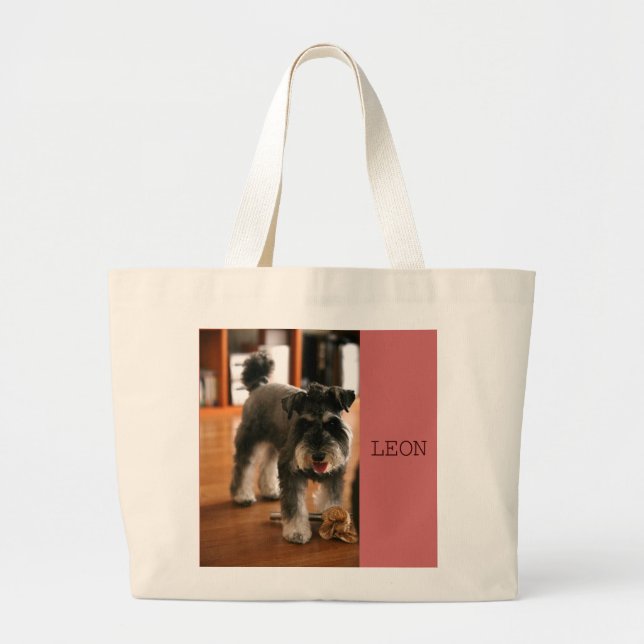 BOLSO DE TELA GIGANTE LEON　C (Frente)