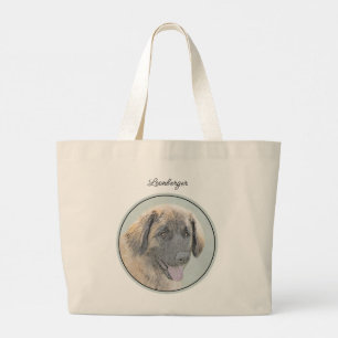 Bolso De Tela Gigante Leonberger Pintura León Cute Mascota Original Perr