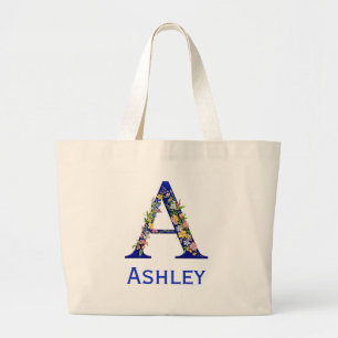Bolso De Tela Gigante Letra de nombre A personalizada