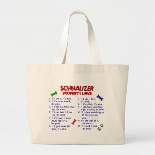 Bolso De Tela Gigante Leyes 2 de la propiedad del SCHNAUZER